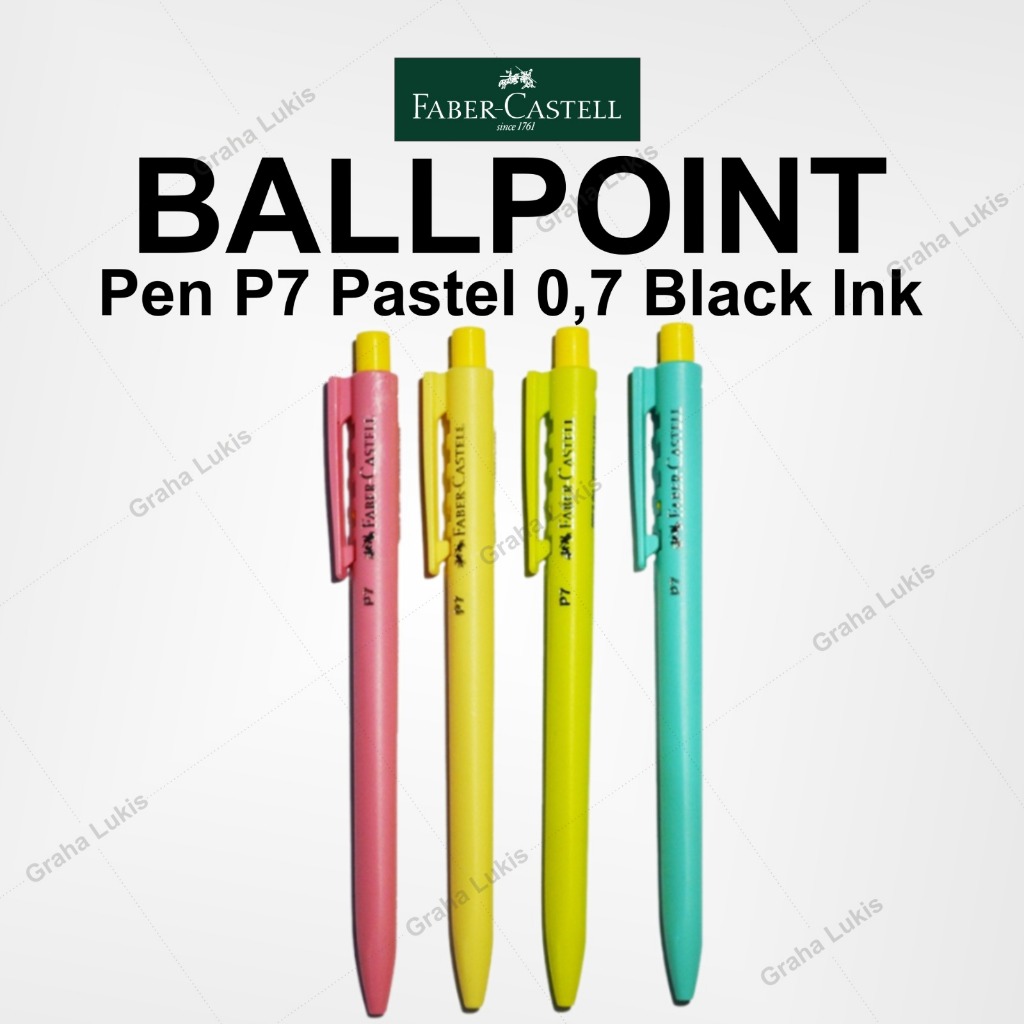 

Faber-Castell Ballpoint Pen P7 Pastel 0,7 Black Ink