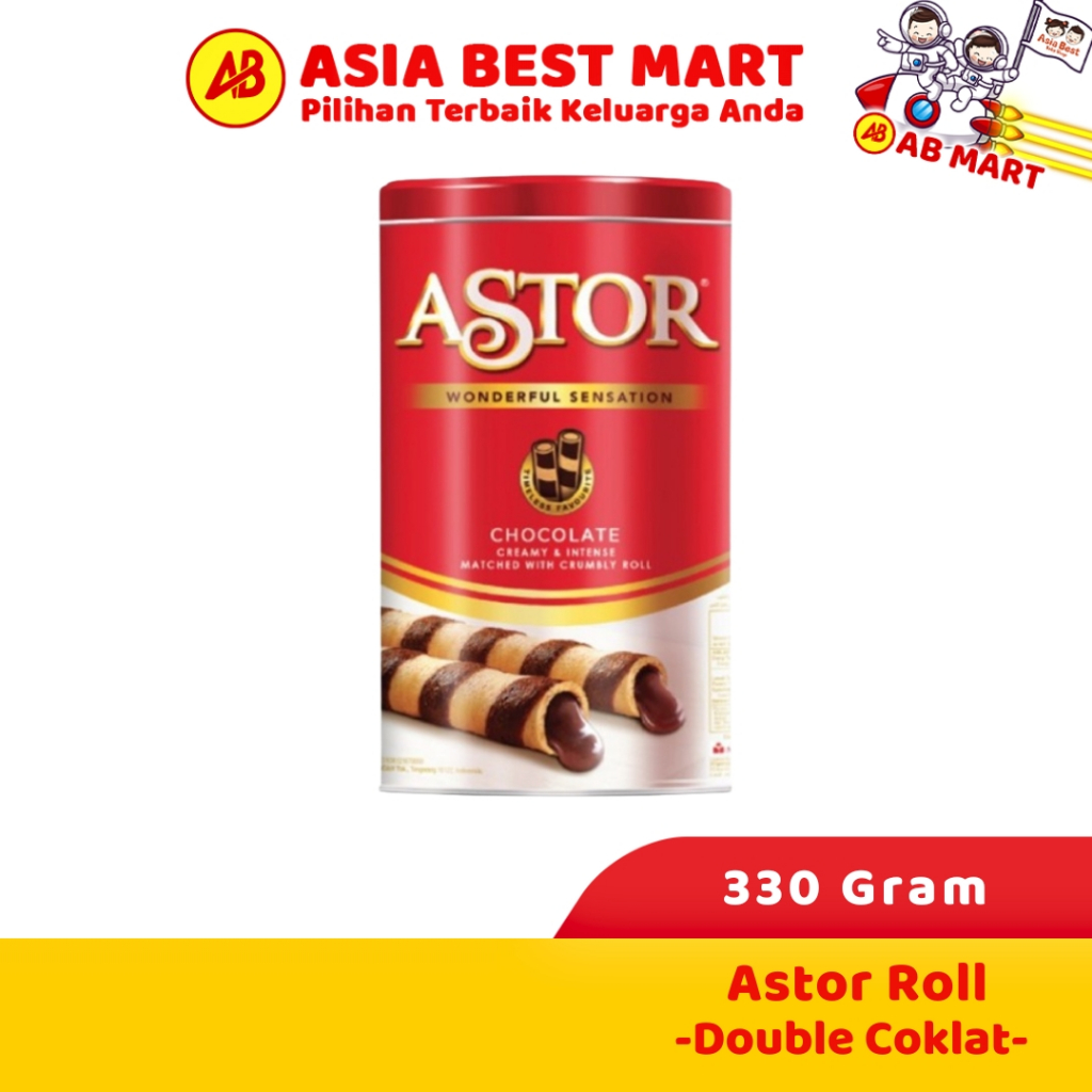 

Astor Roll Wafer Double Coklat 40gr\150gr\330 Gr Snack Cemilan