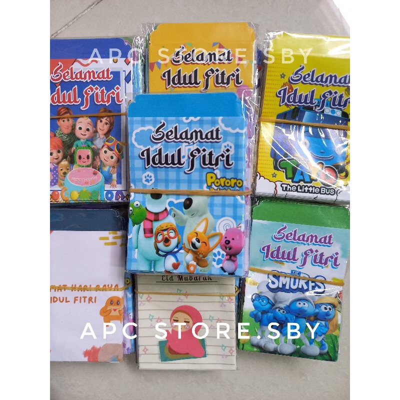 

(READY STOK) PAKET ISI 50 LEMBAR angpao amplop lebaran terbaru model amplop dan permen instan siap pakai