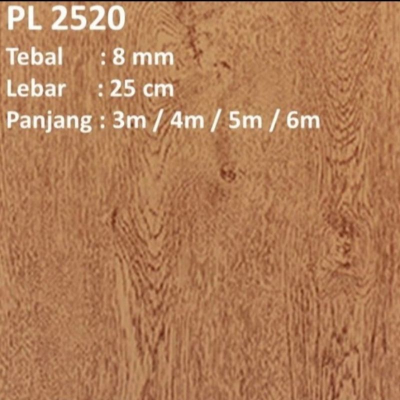 Shunda plafon PVC serat kayu coklat doff PL-2520