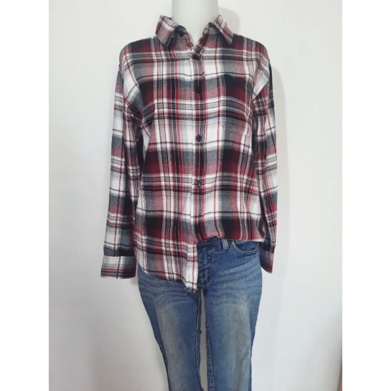Kemeja Pria Wanita/ Flanel Edwin Jeans Unisex/ Outer Pria Wanita Preloved