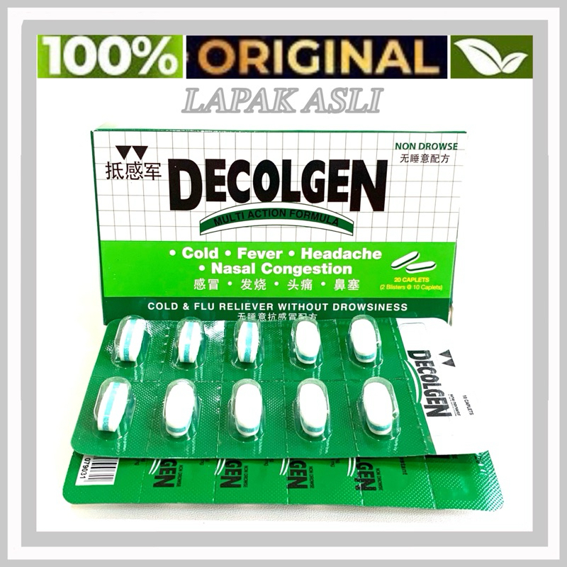 Decolgen Multi Action Formula Non Drowse Cold&Flu Singapore