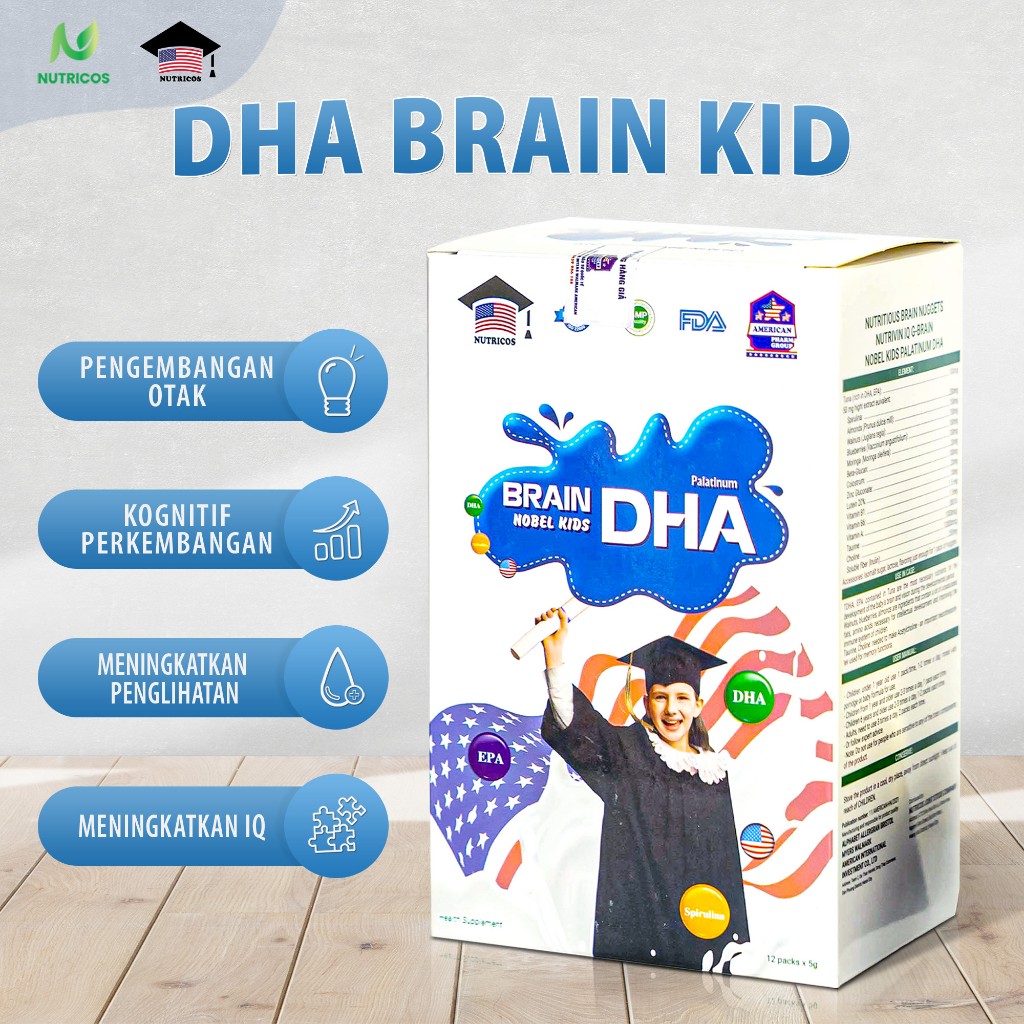 DHA OTAK ANAK - VITAMIN NUTRISI OTAK UNTUK ANAK CERDAS - DHA Perkembangan otak komprehensif untuk an