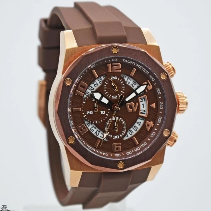 JAM TANGAN PRIA CHRIST VERRA 71177G-39 BRN ORIGINAL