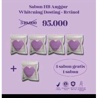 sabun anggur whitening dosting + retinol shimaiskin