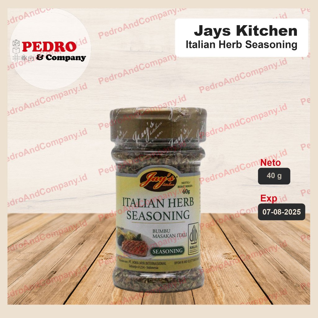 

Jay’s Kitchen - Italian herb seasoning/ bumbu masakan Italia (40 gr)