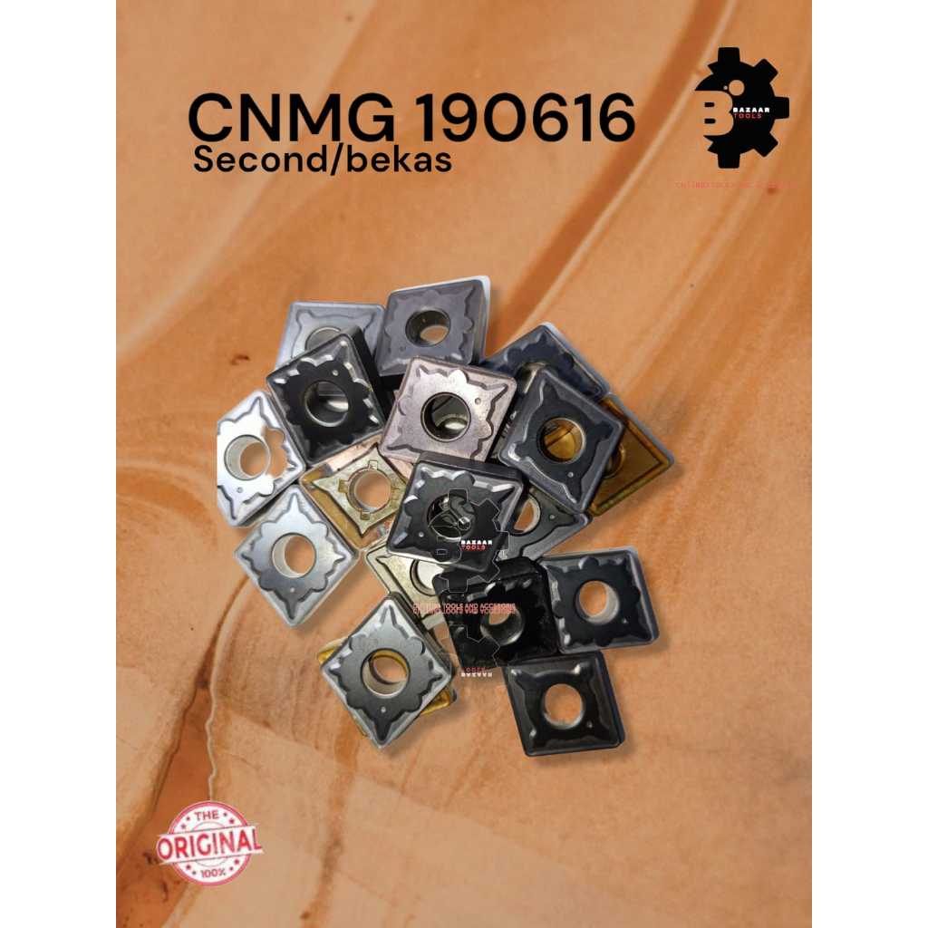 INSERT CNMG 190616 SECOND HAND/BEKAS- Insert Pahat Bubut - Pisau Pahat - Bekas- Second Hand - Origin