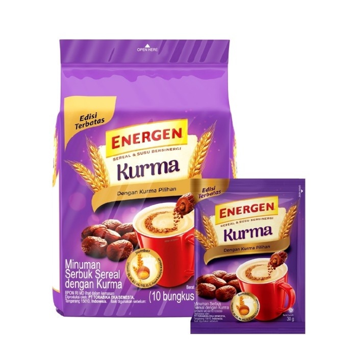 

ENERGEN CEREAL INSTANT KURMA BAG 10 S X 30 GRAM
