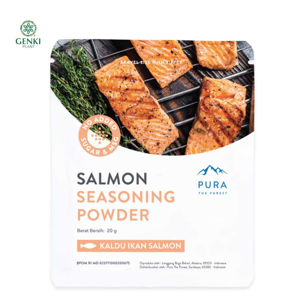 

Pura Salmon Seasoning Powder / Bumbu Penyedap Non MSG Salmon - 20 g