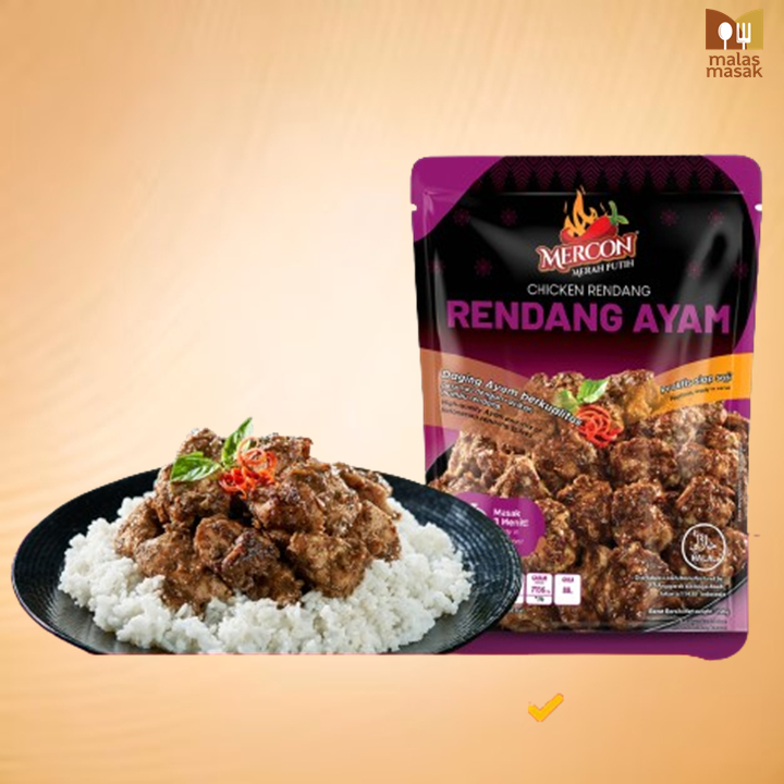 

Rendang Daging Ayam Mercon Merah Putih