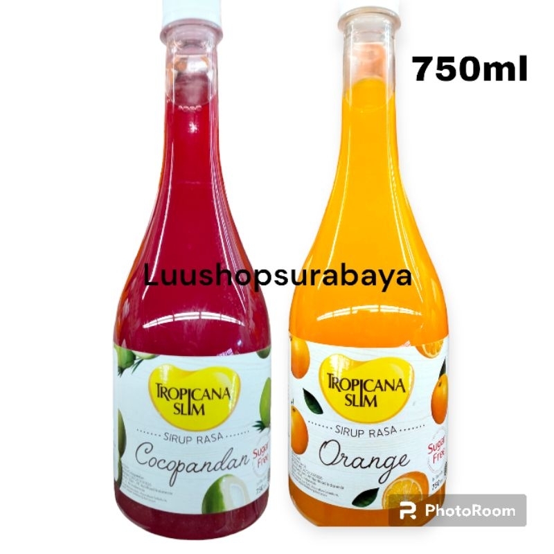 

Tropicana Slim Syrup Sirup Rasa Orange/Cocopandan 750ml