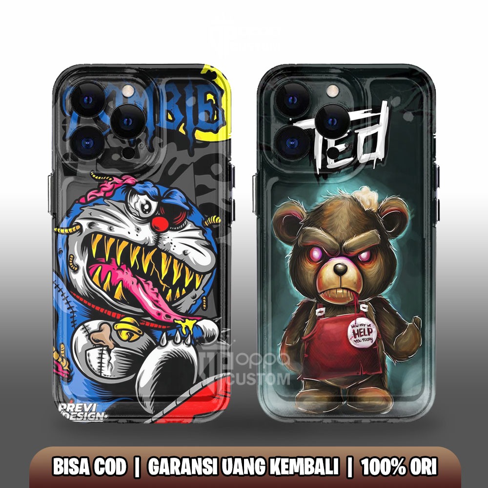 CLEAR CASE REALME 3 5 6 7 11 PRO  C11 2020 C11 2021 C15 C21Y C33 DORAEMON OPPA CUSTOM Kesing Hp Clea