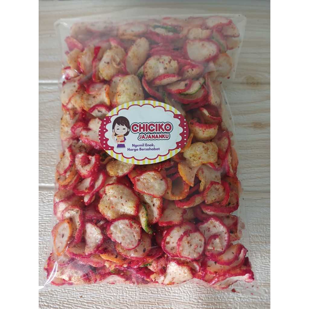 

Krupuk Seblak Pedas Daun Jeruk Jedepe / Kerupuk Pedas Chiciko