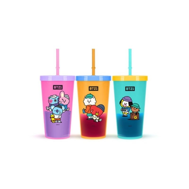 Color Changing Reusable Tumbler BT21 x Milk Life