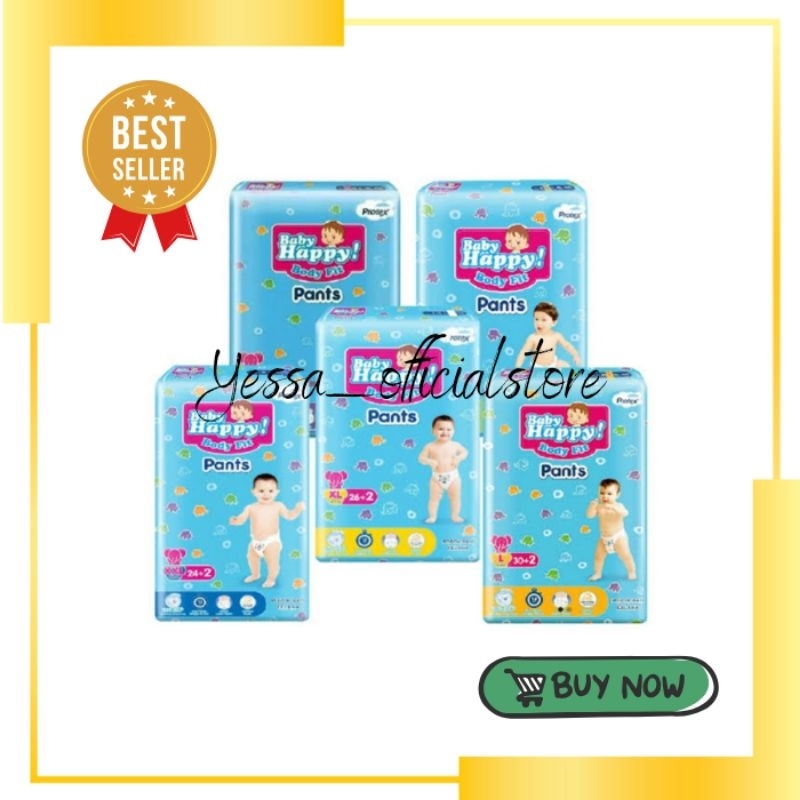 Baby Happy Body Fit Pants L28 / Pampers