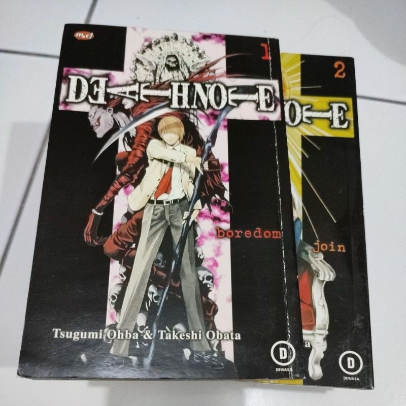 Komik Death Note full set (vol. 1 - 12 tamat)-preloved