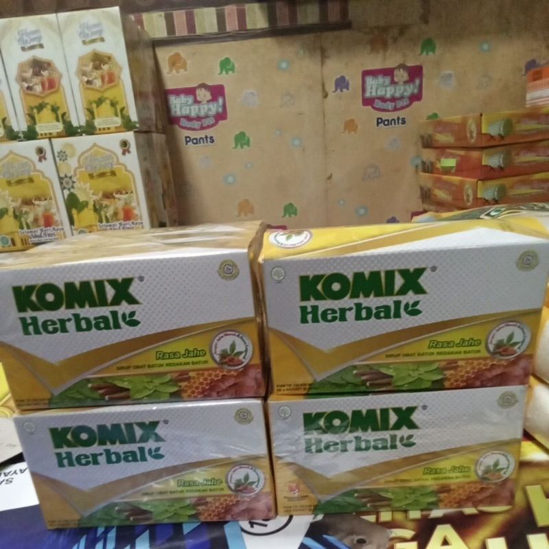 

KOMIX HERBAL OBAT BATUK ISI 6 SACHET RASA JAHE