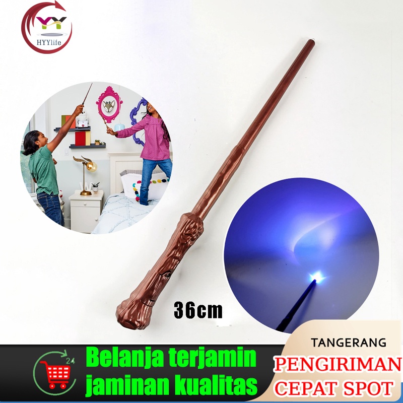 1212 Promo Brand Mainan Tongkat Sihir Harry Potter Lampu  Suara Tongkat Sihir Replika Harry Potter M