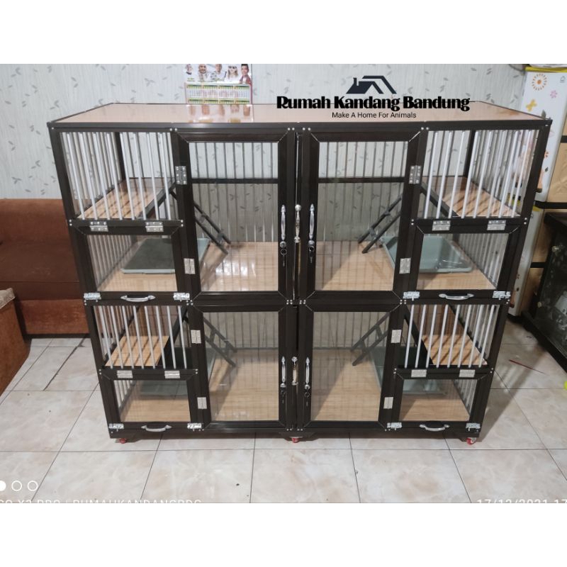Kandang Kucing Alumunium 4 Kamar