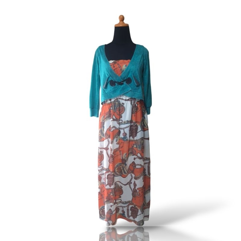 Long Dress Motif + Outer Crop