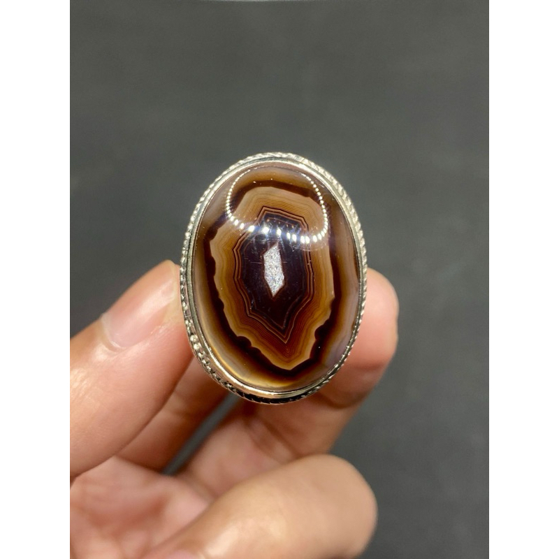 Natural akik Yaman Wulung motif unik