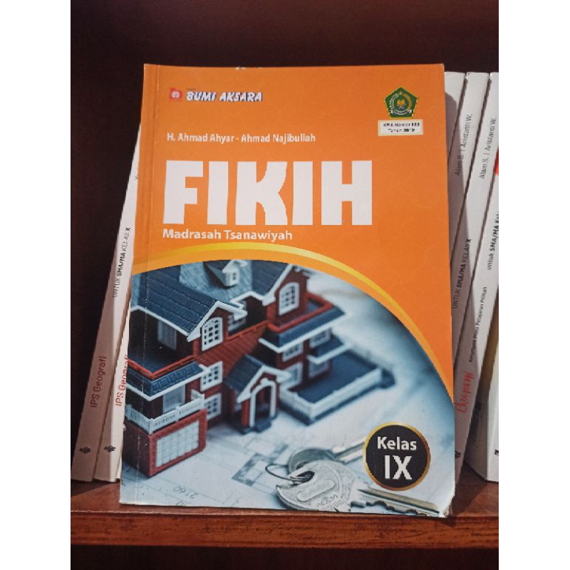 BUKU BEKAS FIKIH KELAS 3 9 IX MTS BUMI AKSARA KURIKULUM 2013 KMA 2019