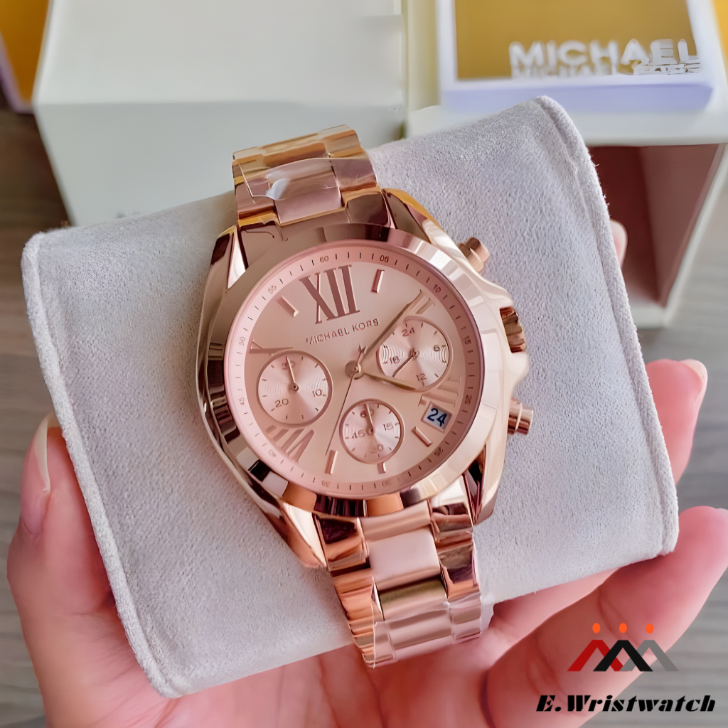 Jam Tangan Wanita Original MK 5799 Rose Gold Tone COD