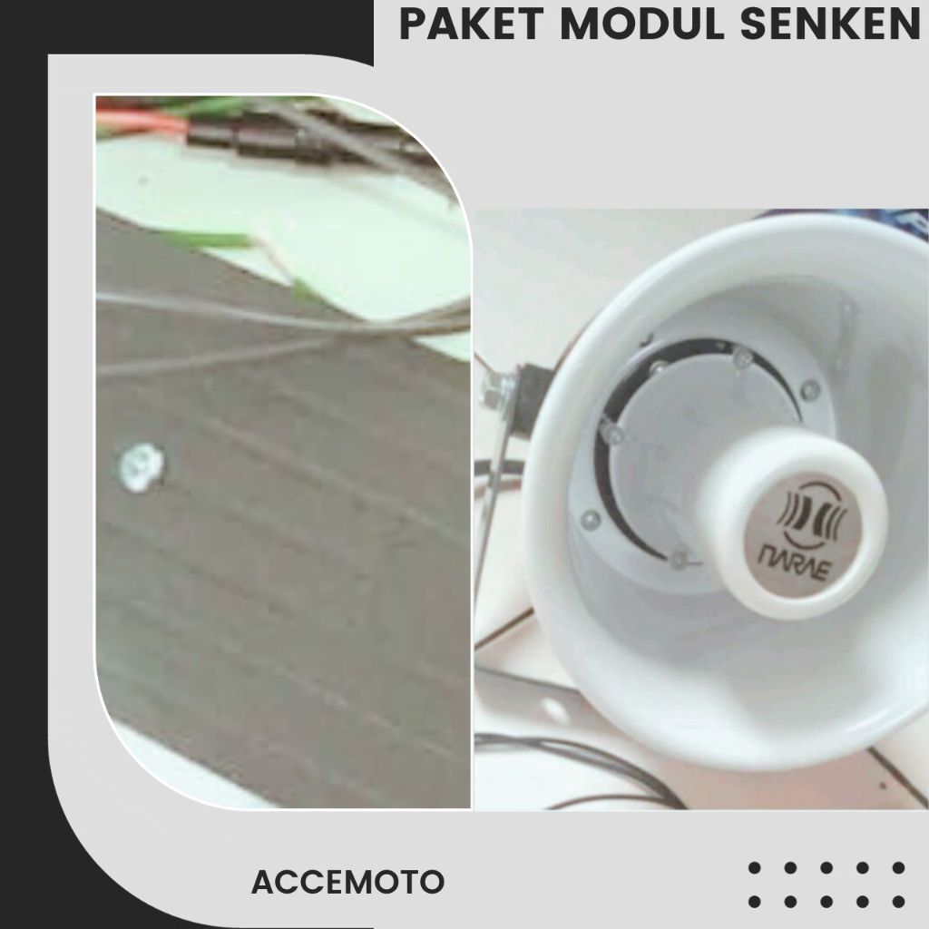Modul Sirine 6 Suara Senken plus Speaker Narae 20watt NSH1520