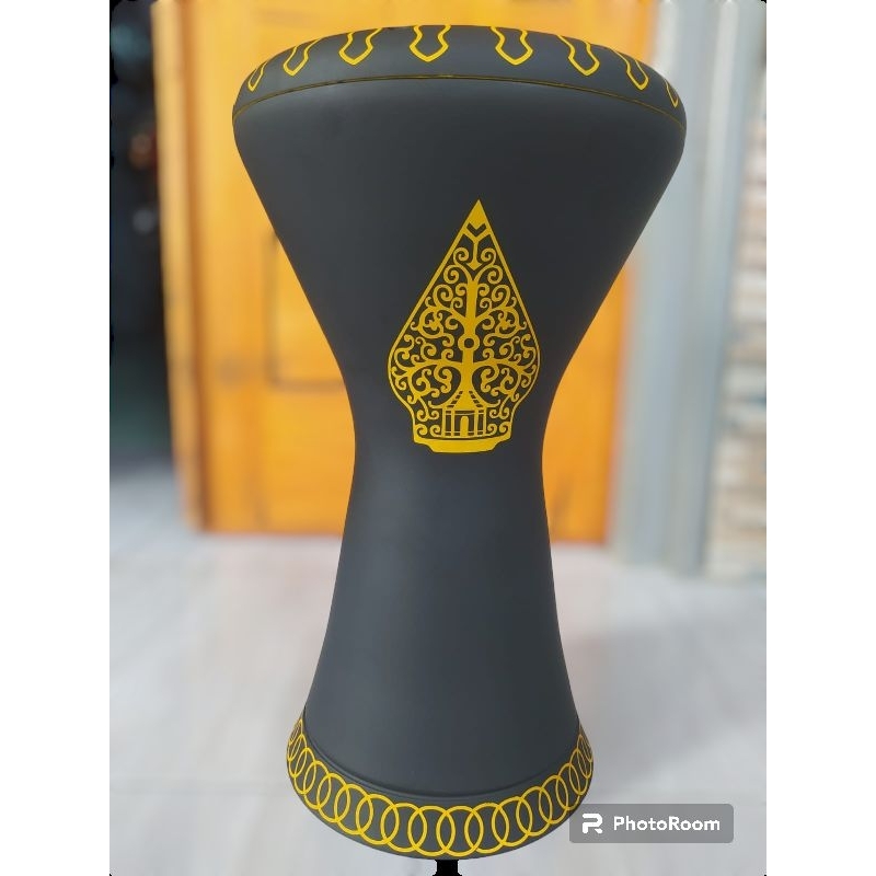 darbuka 9in baut tanam dan lubang presisi motif wayang
