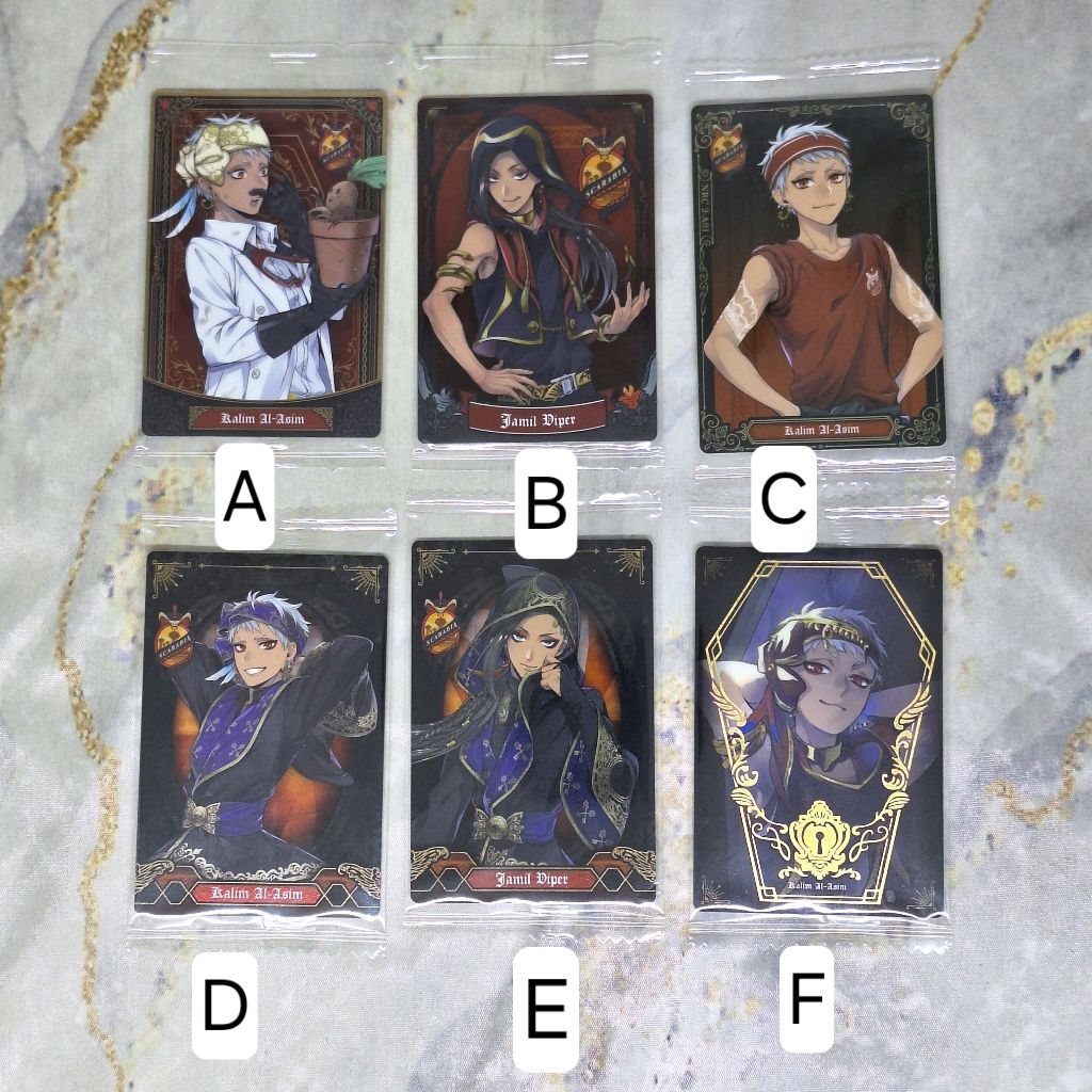 Twisted Wonderland Wafer Card Scarabia Kartu