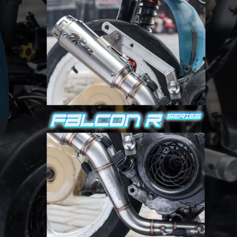 Knalpot CLD Falcon Series Motor Beat Karbu Beat FI Genio Beat 2020 Vario 125 Vario 150 Vario 110/FI
