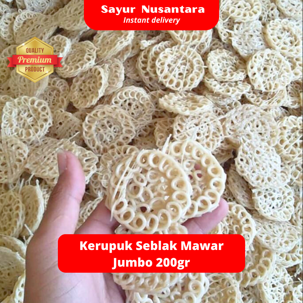 

Kerupuk Seblak Rantai Mawar Jumbo 200gr - Sayur Nusantara