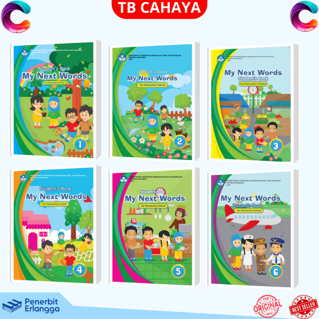 BUKU My Next Words Student Book bahasa inggris SD Kelas 1 2 3 4 5 6 Kurikulum MERDEKA 2021 kemendikb