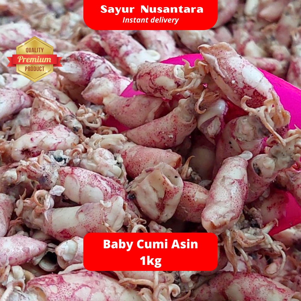 

Baby Cumi Asin Super Premium Fresh -+ 1000gr - Sayur Nusantara