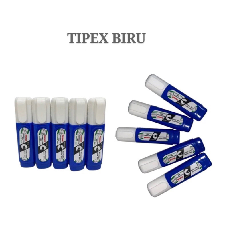 

1pcs tipe x biru correction tape Botol Biru