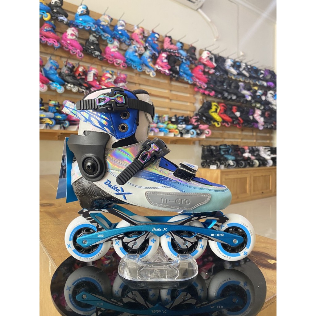 Sepatu Roda Inline Skate Micro Delta X Carbon Blue