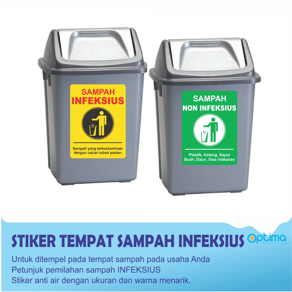 

STIKER TEMPAT SAMPAH INFEKSIUS DAN NON INFEKSIUS ( 1 SET 2 PCS)