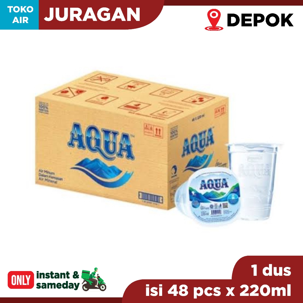 

Aqua Gelas 1 Dus 48 x 220ml | Agua Gelas | Sajian Bukber Praktis | Parsel Lebaran | Aqua Gelas Original [khusus pengiriman INSTAN & SAMEDAY ONLY] | Wilayah DEPOK