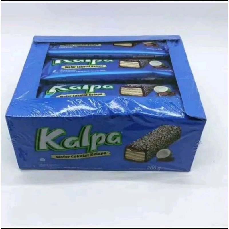 

kalpa wafer coklat kelapa 1 box isi 12