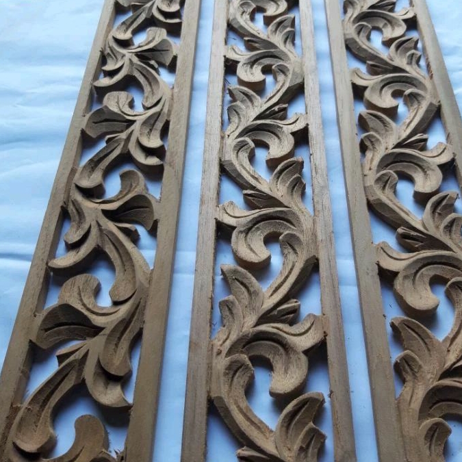 Ornamen ukir lung tempel || ornamen list ukir kayu jati