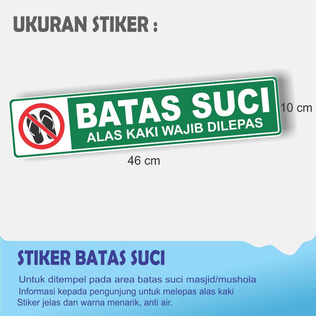 

STIKER - BATAS SUCI UNTUK MASJID - MUSHOLA