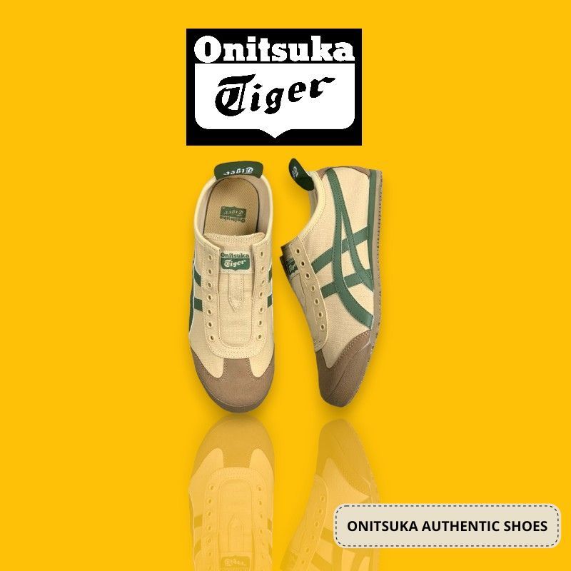 Onitsuka Slip On Beige Green