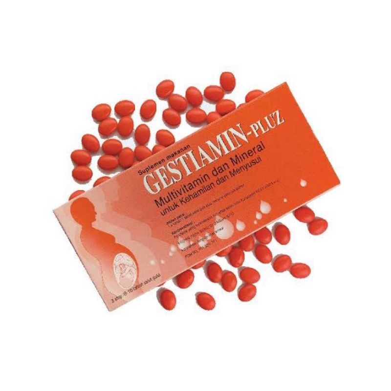1 BOX 30 TABLET GESTIAMIN Plus | Suplemen Vitamin Ibu Hamil & Menyusui