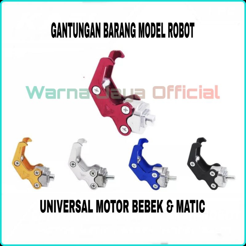 Gantungan Cantolan Barang Motor Model Robot Variasi CNC Aksesoris Fariasi Universal Accessories Moto