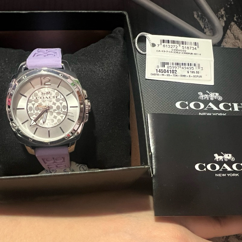 Jam coach boyfriend watch rubber lilac original