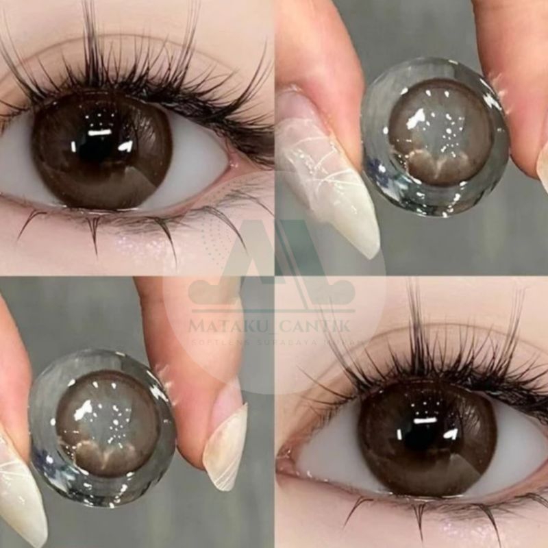 Softlens Coklat Natural Korean Look 14,5 MM Normal Minus/ Softlens Coklat / Softlens Cokelat / Softl