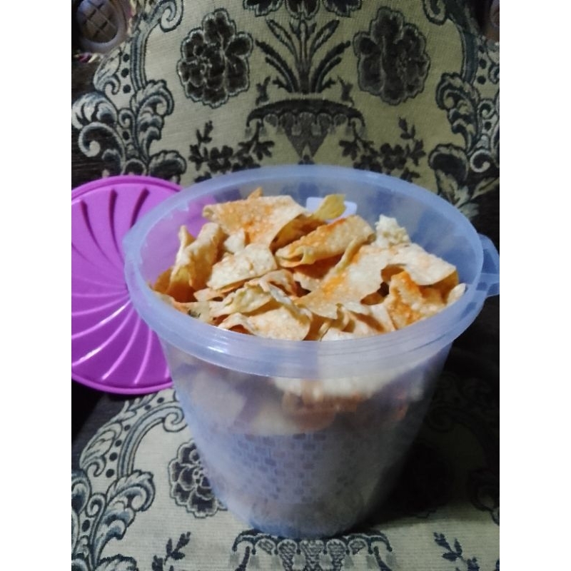 

Pangsit Makanan Ringan Camilan Gurih Toples 5 Liter