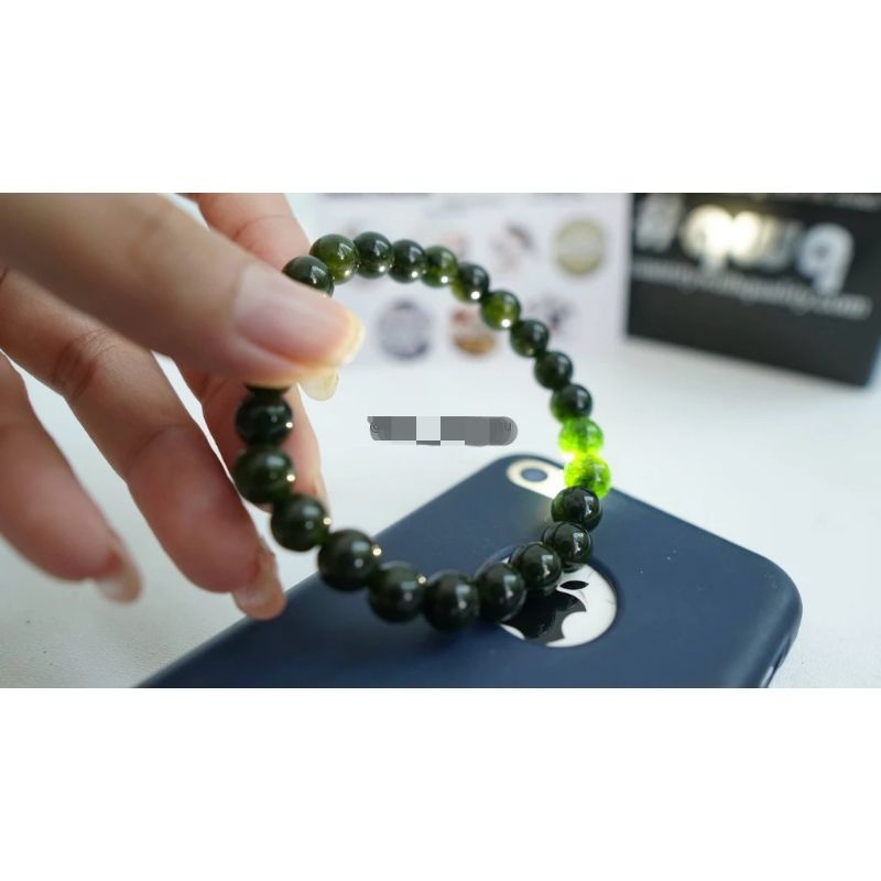 Gelang batu GIOK TAIWAN terapi kesehatan 8mm keberuntungan