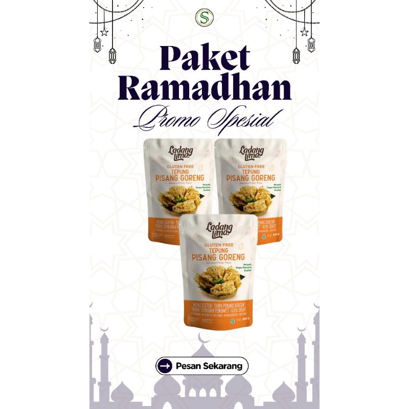 

PAKET SEHAT TEPUNG PISANG GLUTEN FREE 3PCS