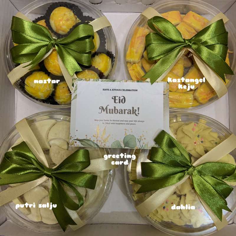 

Premium Lush Hampers - Hampers Kue Kering Spesial Idul Fitri - Lebaran (Isi 4 @250gr)